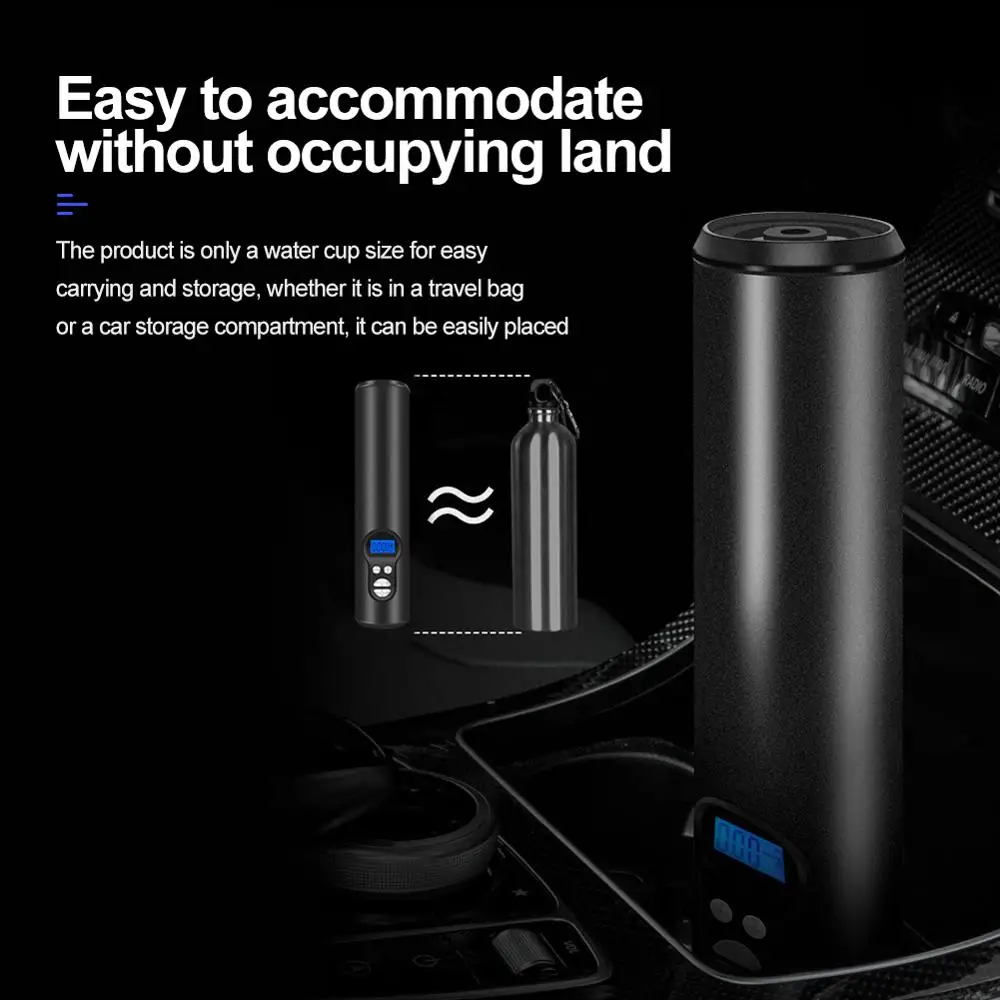 Comprar 12V 150PSI, Compresor De Aire Universal Portátil Para Coche, Mini Bomba Eléctrica Inflable, Bomba Recargable Con Luz LED De Emergencia