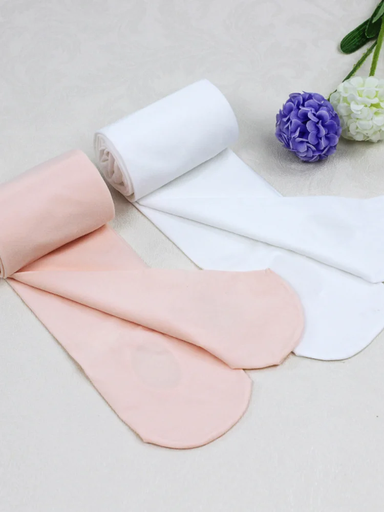 Детские танцевальные колготки чулки для девочек однотонные балетные детей Новое