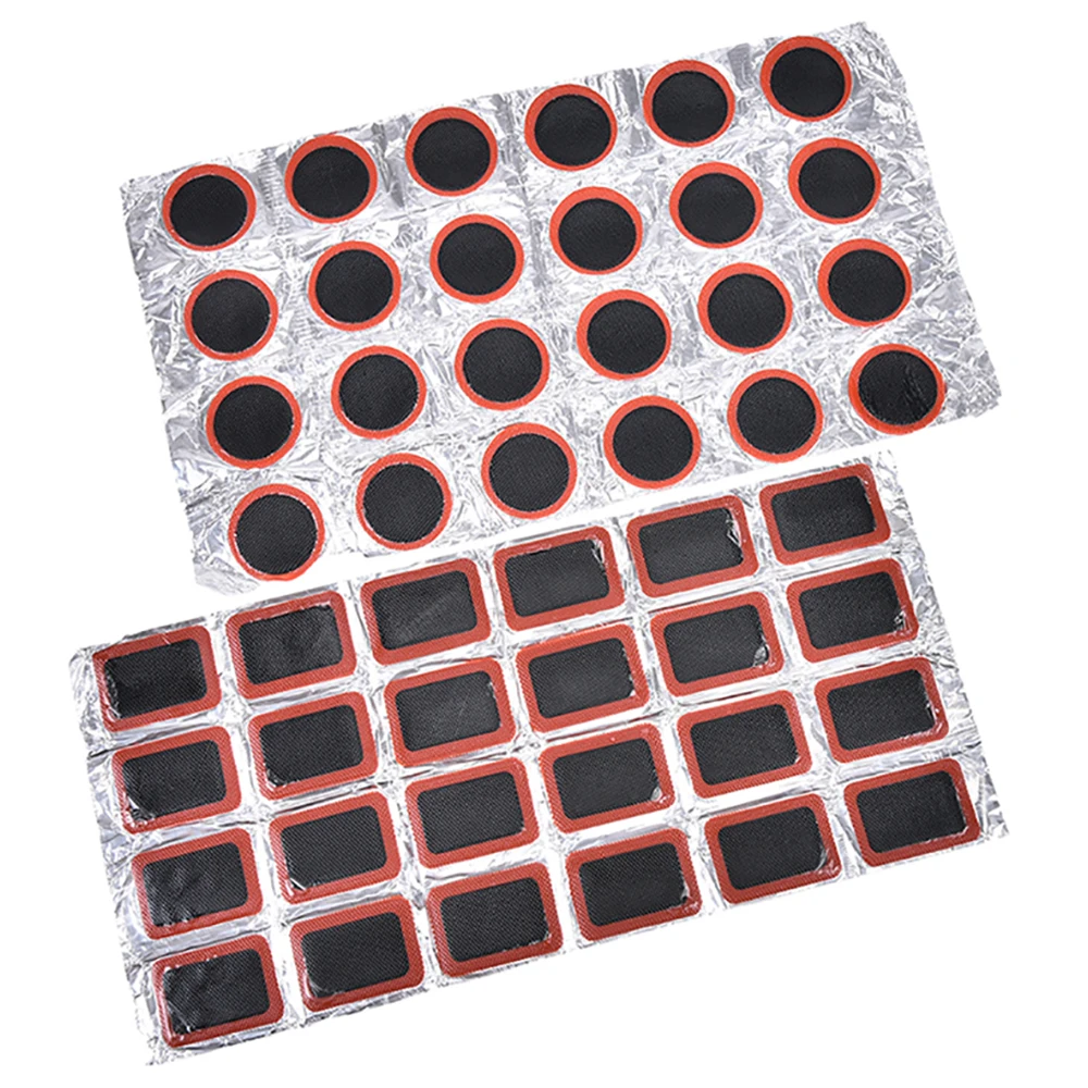 24 шт. резиновые заплатки для ремонта камеры набор пластырей велосипедные проколы