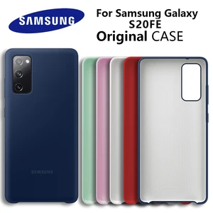 samsung galaxy s20fe case official original silky silicone cover soft touch back protective shell for samsung s20 fe phone cover free global shipping