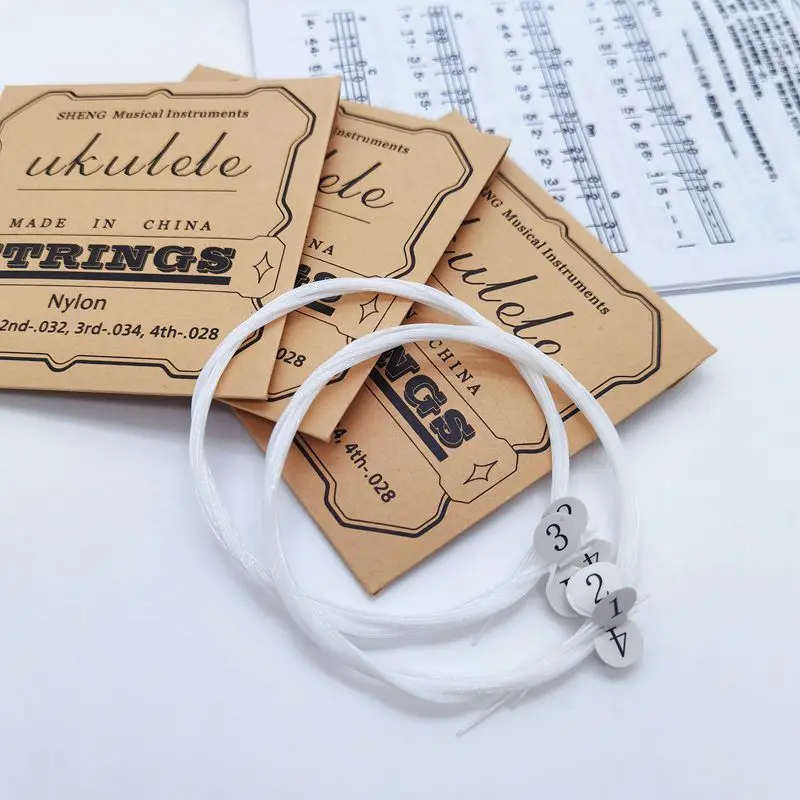

4 Pcs/Set Nylon Ukulele Strings Replacement Part Stringed Instrument Accessories акустические струны