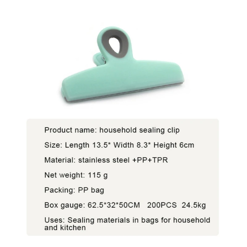 

Norbi Sealing Clips Food Snacks Bag Portable Sealer Clamp Kitchen Storage Food Tool Kitchen Accessories 3pcs Multi-function