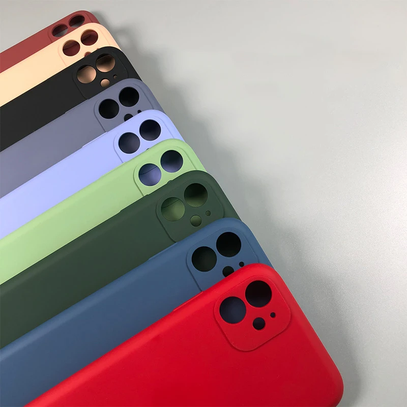 

Style Phone Case Cover For Iphone 12 Pro Max 11 8 7 6 s XR PLUS X XS SE 2020 Mini Black Cell Shell cases for women Solid color
