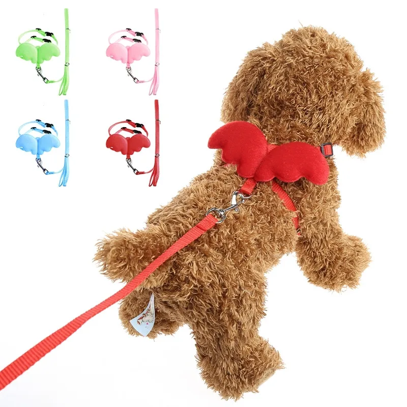 

Adjustable Pet Angle Wing Rabbit Ferret Pig Harness Leash Lead Strap Nylon Cute 4Colors