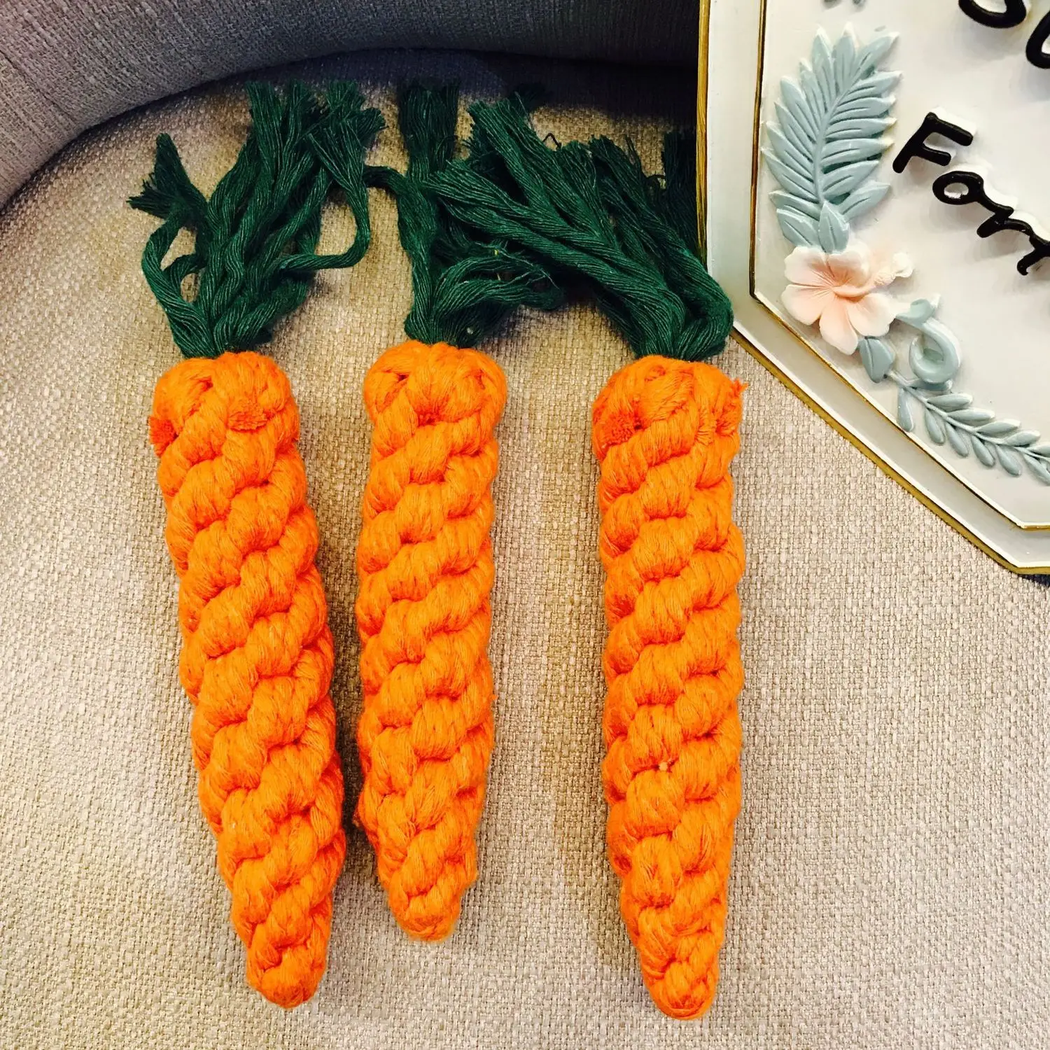 Горячая Распродажа ручная работа хлопковая веревка игрушка в форме моркови для