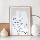 Абстрактная обнаженная женская печатная искусство, современный декор для стен, минималистичное ЛГБТ искусство, фотография, подарок для лесбиянок, парные обнимания, влюбленные