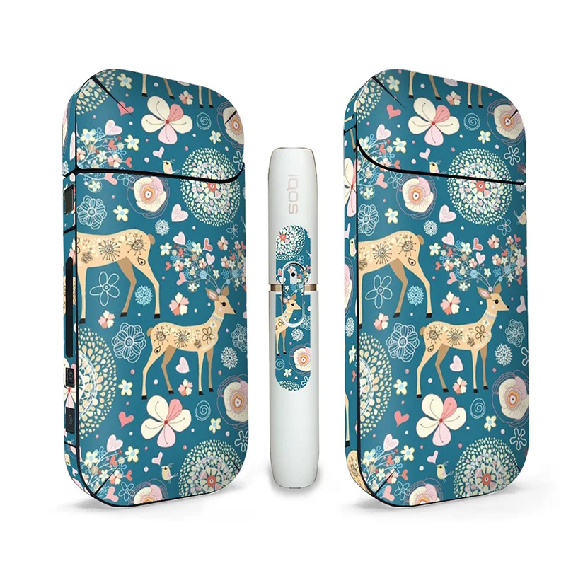 Очаровательный Цветочный узор 3 м клейкая Кожа Наклейка для iqos 2 4 плюс