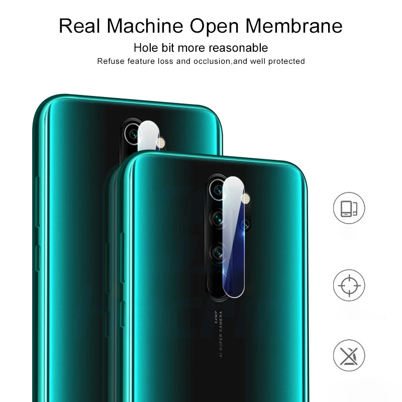 2 шт. пленка для объектива Xiaomi Redmi Note 8 Pro закаленное стекло задняя камера Защитная
