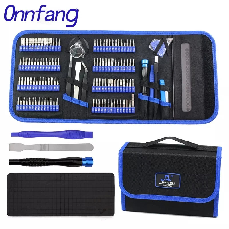 

Onnfang Precision Screwdriver 128 In 1 Magnetic Screwdriver Set Phillips Torx Screw Bits Kits Multitools For PC Repair Hand Tool