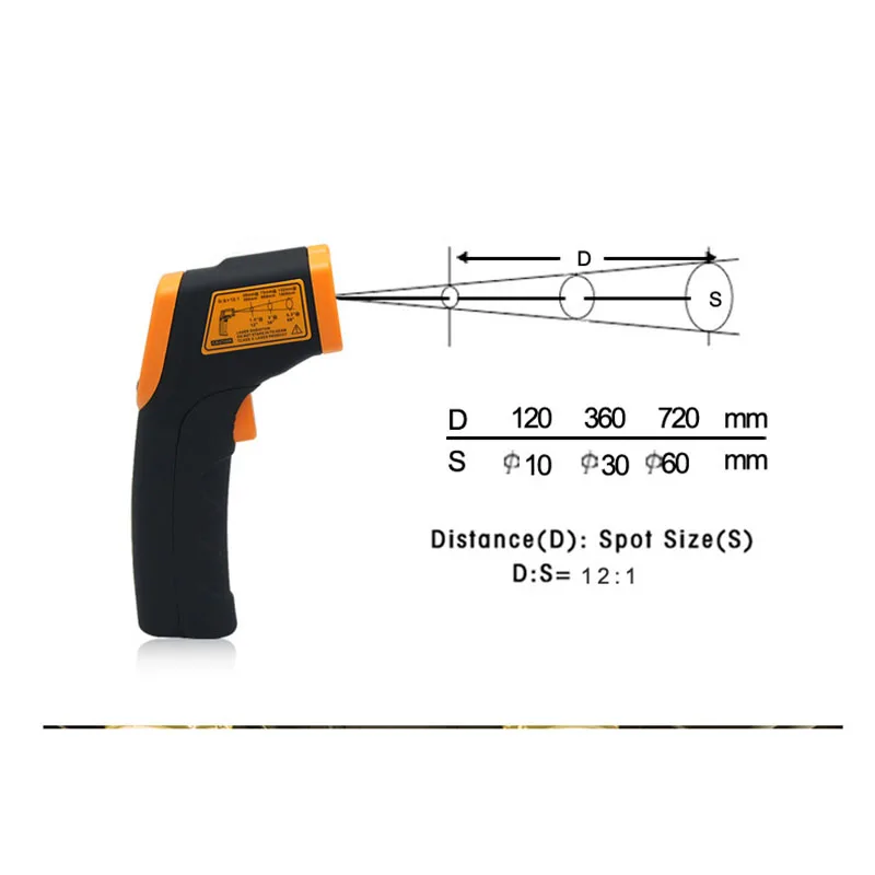 

Laser thermometer, infrared thermometer, non-contact thermometer, industrial infrared thermometer