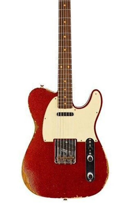 

custom shop, red color Electric Guitar,handmade 6 Strings gitaar relics by hands.customization guitarra