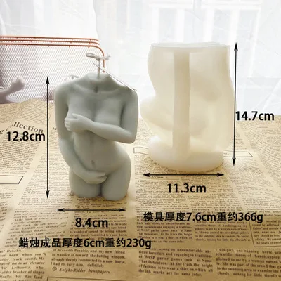 

3D Female Body Resin Silicone Mold Human Shape Aromatherapy Candle Body Art Silicone Goddess Molds DIY Crafts Making Tool