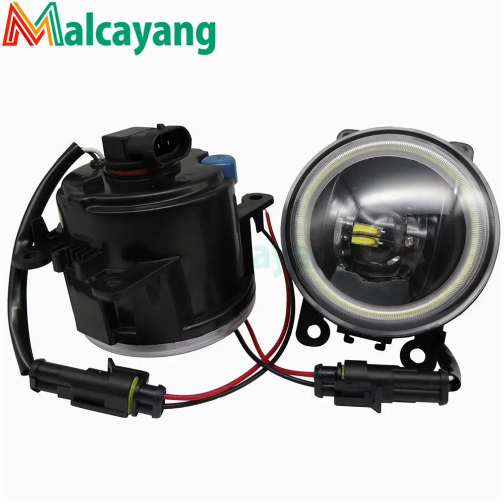 Светодиодный передние противотуманные фары круглые на бампер для Renault Megane 2 Saloon LM