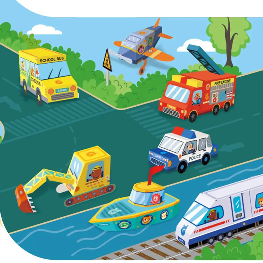 

3D Paper Art Craft DIY Origami Paper Folding Toys Funny Nontoxic Animal Paper Craft Building Kit Handmade Animal Origami Toys