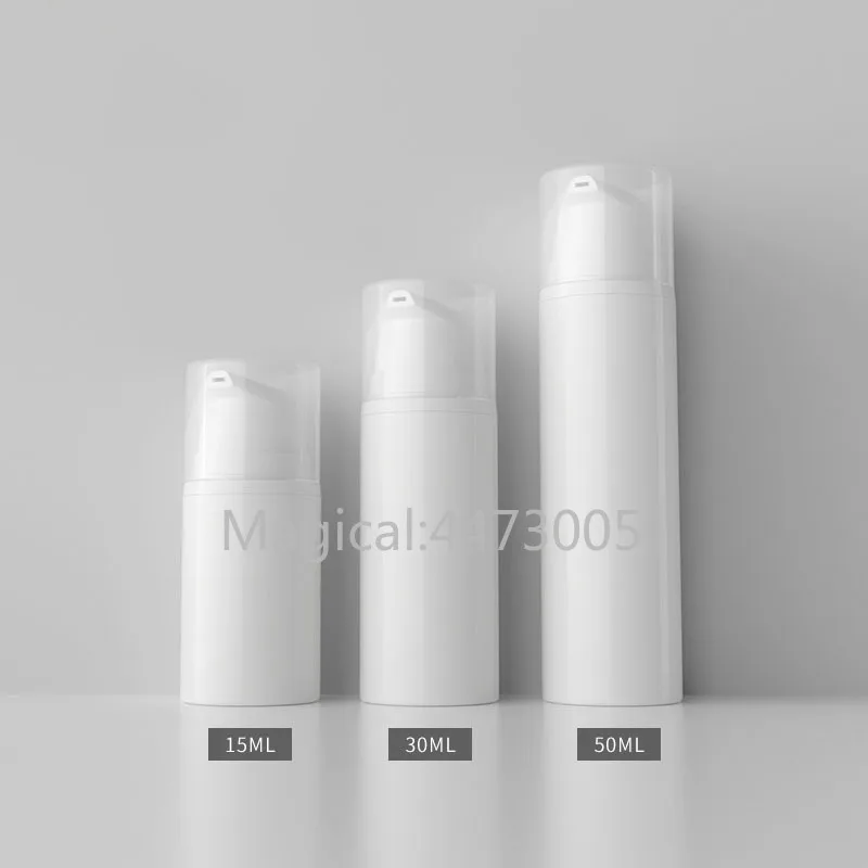 15ml30ml50ml 30 шт./лот пустая белая ПП деформационная Косметическая безвоздушная