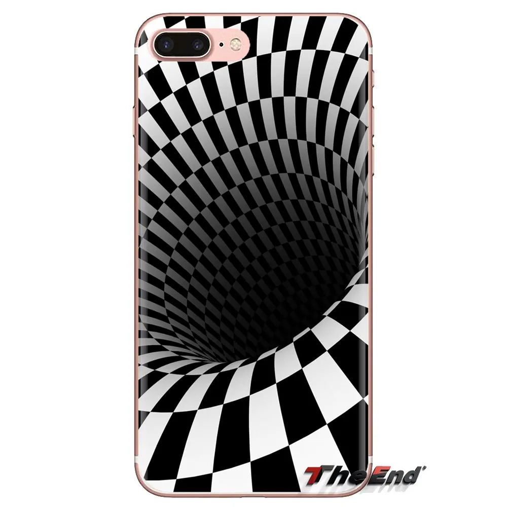 Для iPod Touch Apple iPhone 4 4s 5 5S SE 5C 6 6S 7 8 X XR XS Plus MAX черно-белые клетчатые мягкие прозрачные