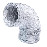 air pipe dryer vent hose 2 clamps included non insulated air conditioning aluminum foil ducting for hvac ventilation