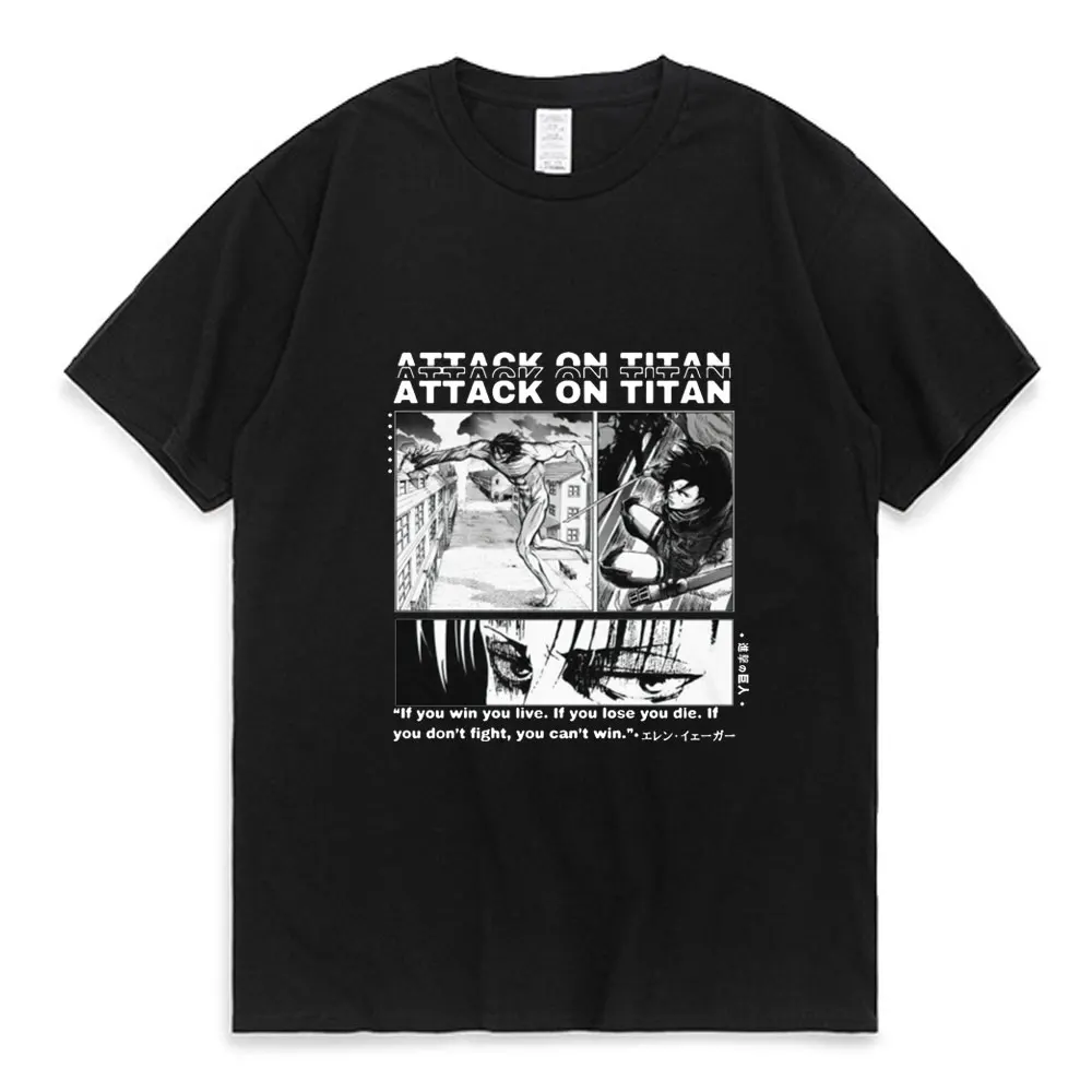

2021 Brand Style T Shirt Men Women Anime Print Tops Attack on Titan Hot Sale Hip-pop Man T-Shirt Summer Fashion Popular Tees New