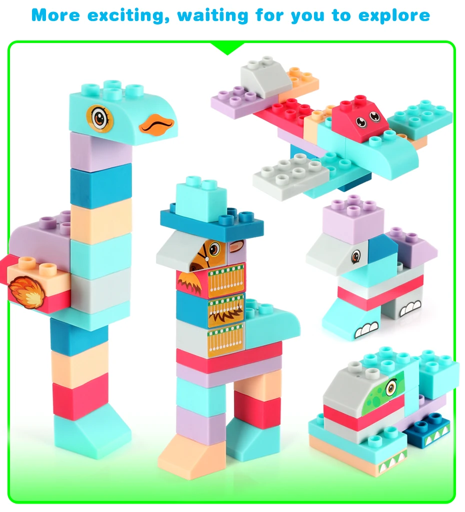 36 252 шт. детские блоки игрушки мягкие резиновые строительные для микроволновых