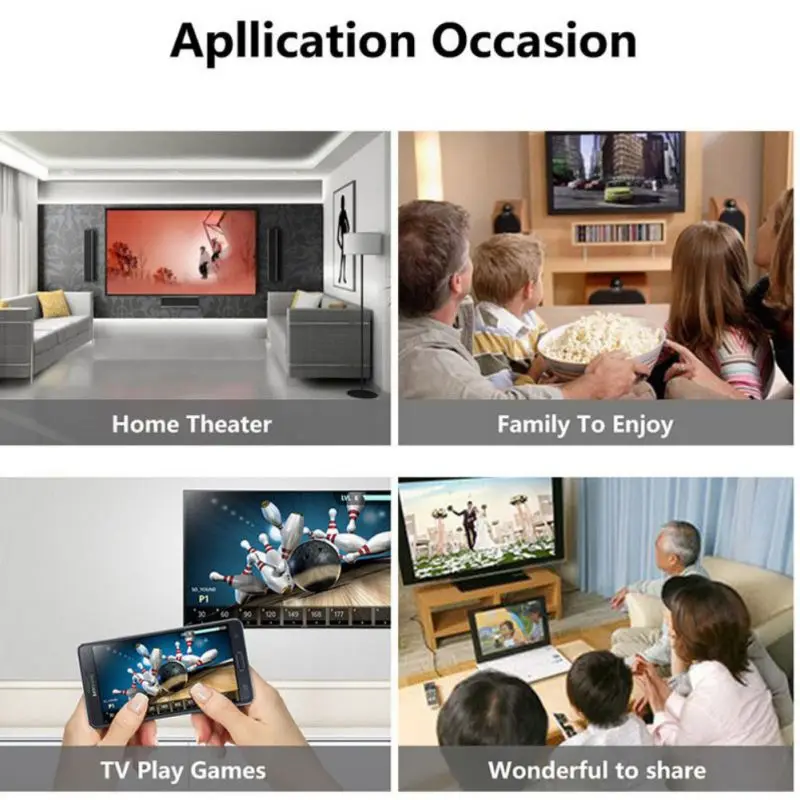 Беспроводной адаптер для отображения USB Женский 2 в 1 HDTV WiFi видео мобильный