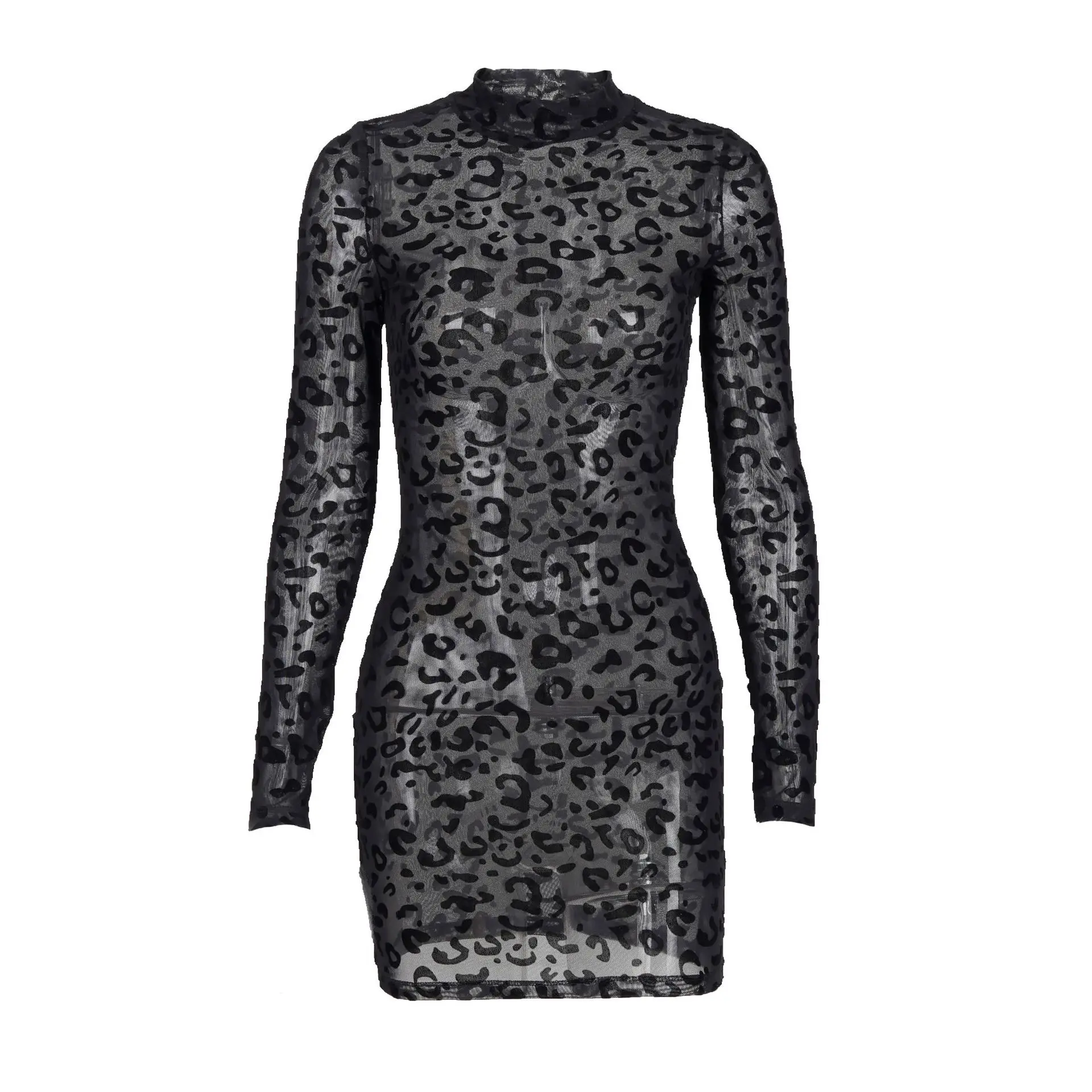 Сексуальные Клубные наряды с длинным рукавом прозрачные облегающие платья для