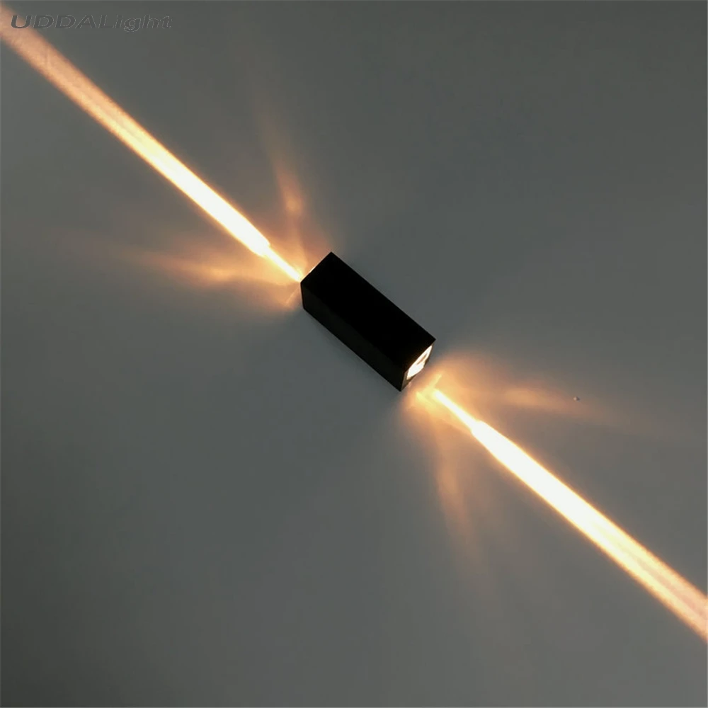 Настенный светильник для улицы водонепроницаемый узкий сад алюминий Ip65 15