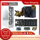 Набор для майнинга биткоинов, материнская плата, 8 слотов для графических карт + блок питания 1800 Вт + 4G8G DDR3 + 8-КОНТАКТНЫЙ Кабель питания + 128G mSATA SSD