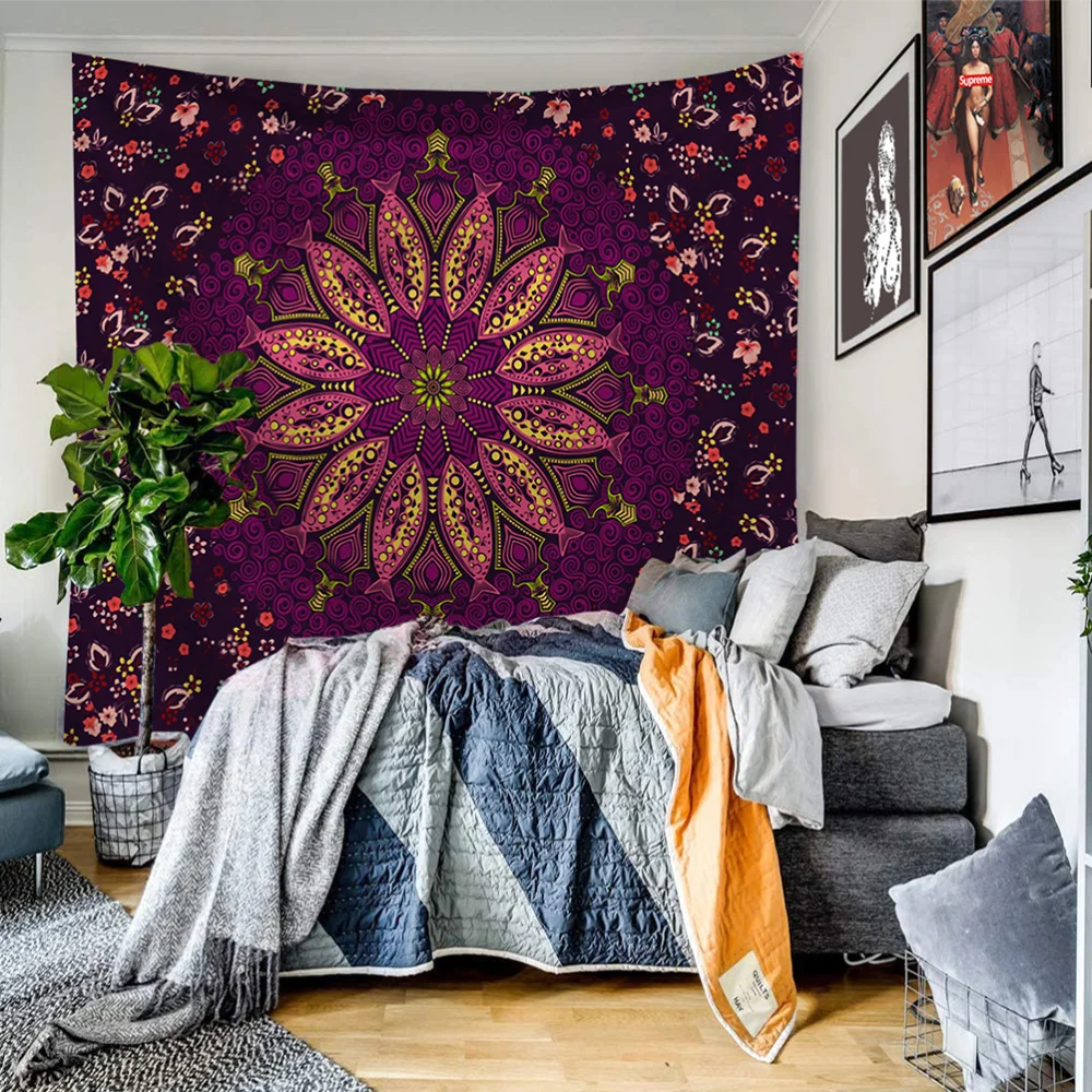 1 шт. гобелен в индийском стиле Настенное подвесное настенное одеяло Фотофон для