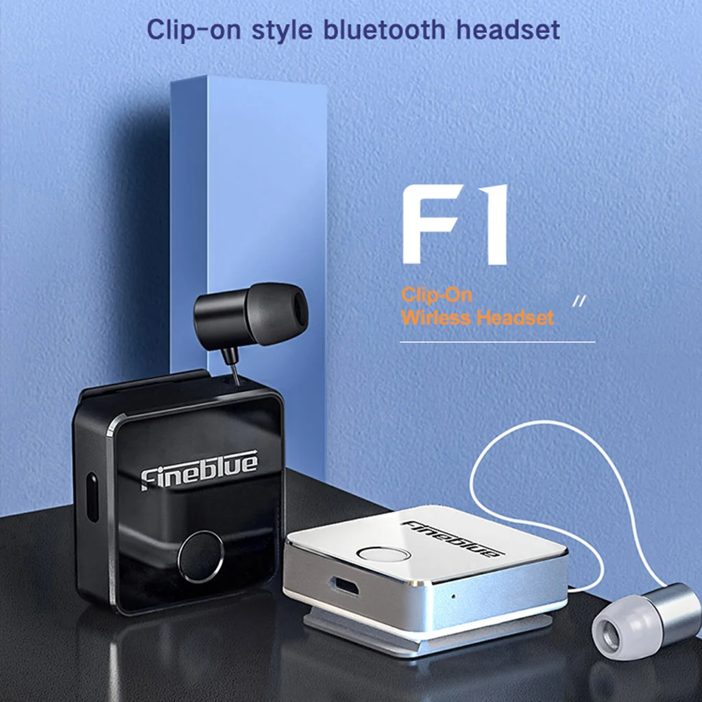 Беспроводная Bluetooth гарнитура FineBlue F1 BT 5 0 наушники с вибрацией музыкальная