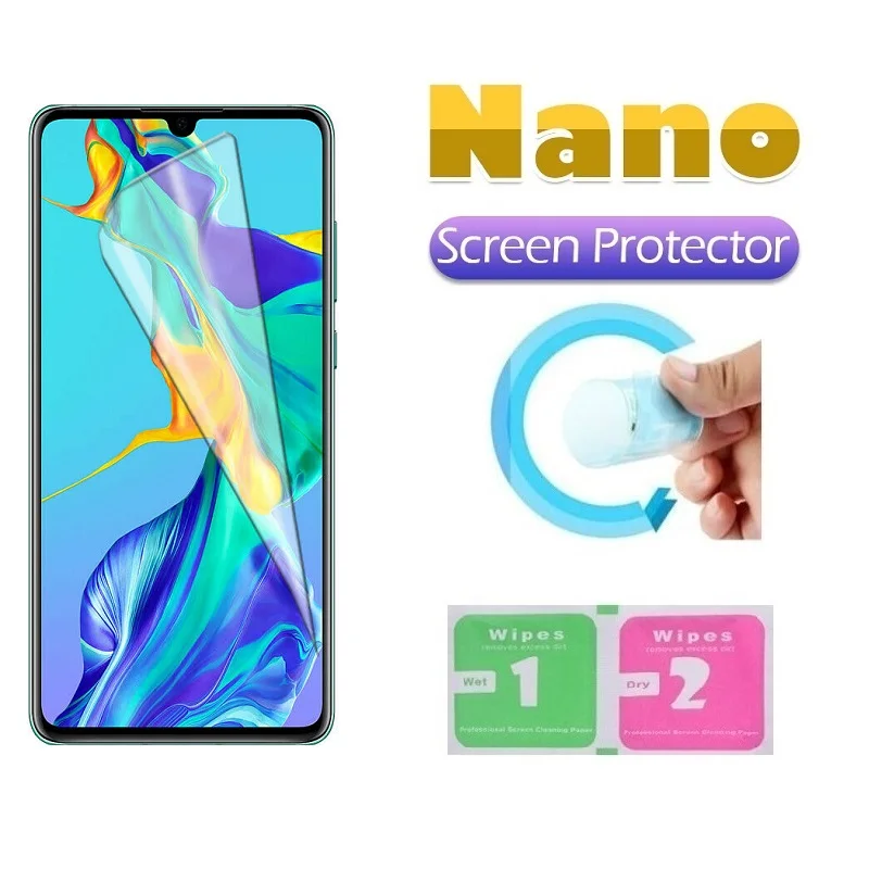Взрывозащищенная нано защитная пленка для Huawei P20 Pro P30 P40 Lite Honor 20 10 Mate Защитная