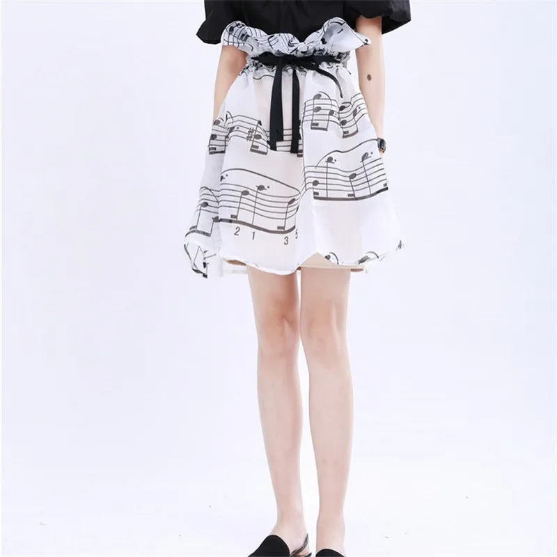 

Женская юбка трапециевидной формы, юбка с высокой эластичной талией и принтом, лето 2020