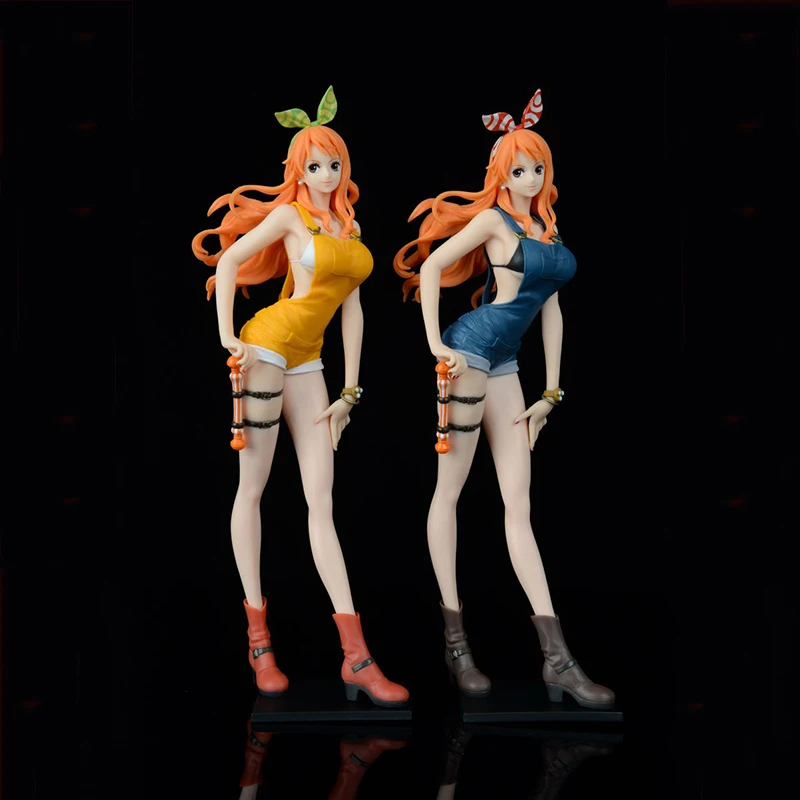 25 см девушка из ПВХ Коллекционная модель игрушки Луффи Зоро с изображениями