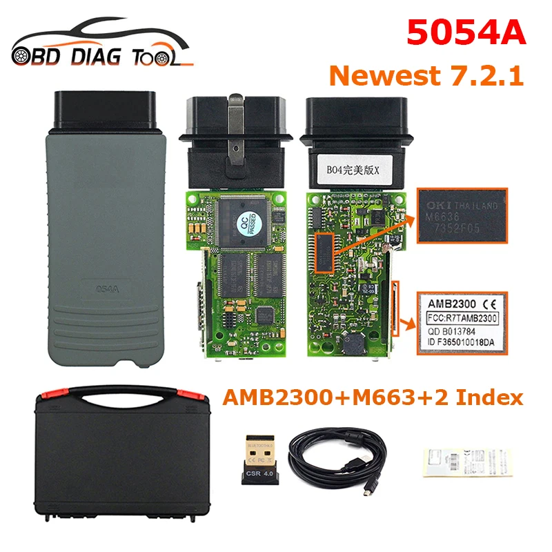Совершенно оригинальный OKI 5054A V7.2.1 с Bluetooth синей лампой полный чип 5054 BT бет230 OBDII