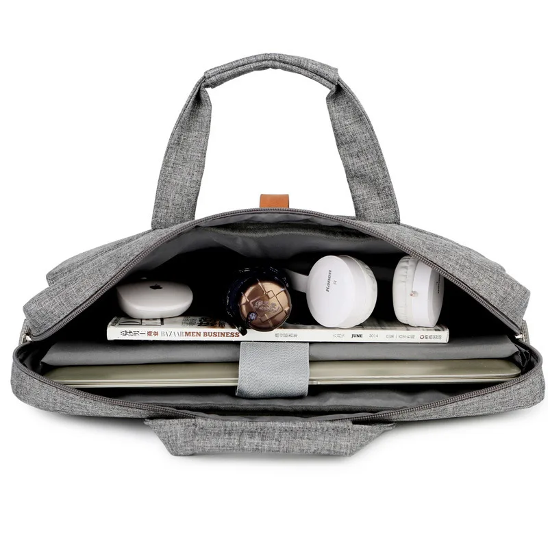 

Briefcase Customized Canvas Portable Single Shoulder Back Oxford Cloth Large Capacity File Storage Computer Bag Side Bag for Men