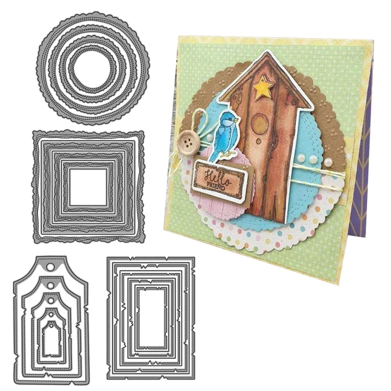 2019 Новое поступление декоративной каймой металлический Трафаретный вырубной