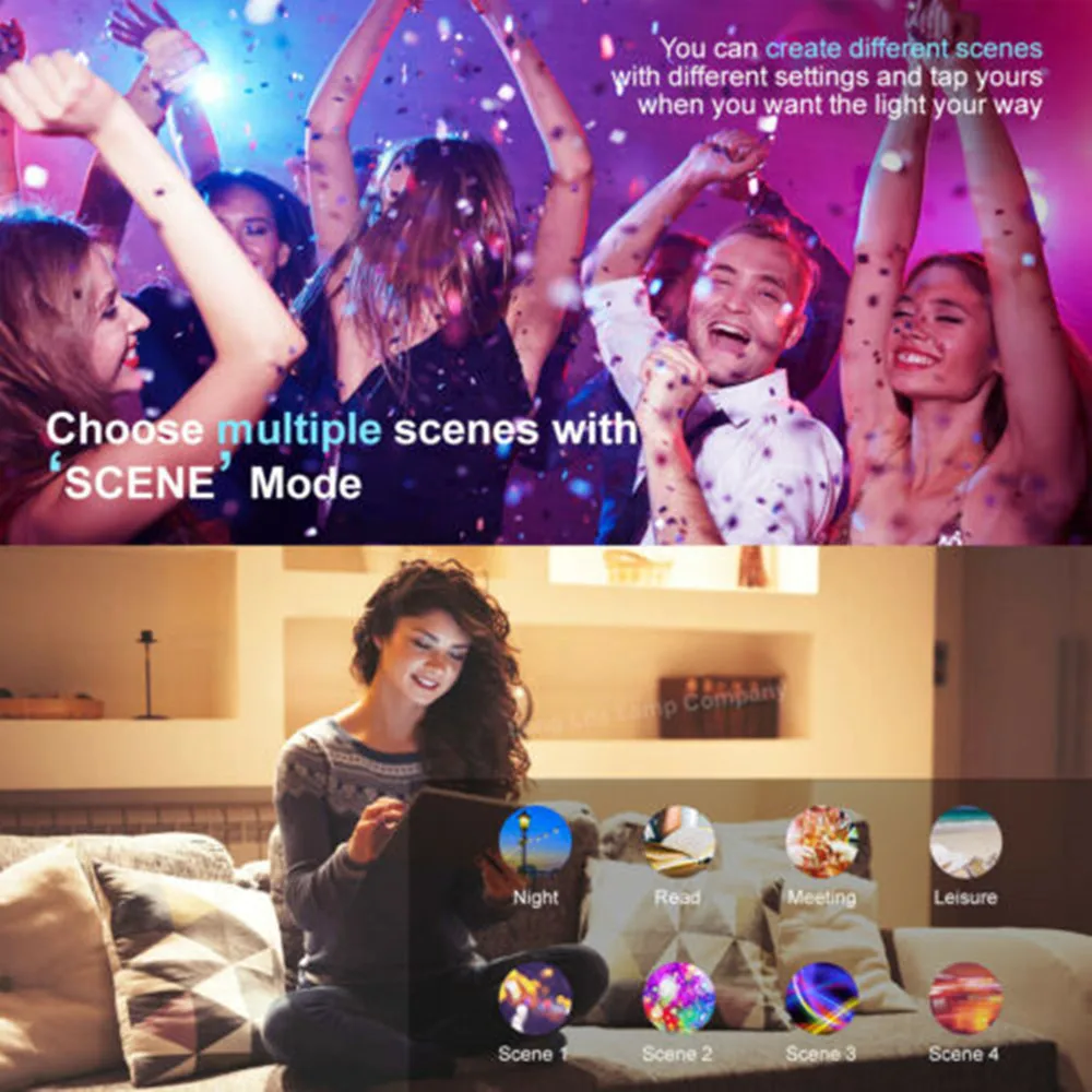 

E27 Smart Control Lamp Led RGB Light Dimmable Led Lamp Colorful Changing Bulb Wifi Magic Lamp RGBW RGBWW with IR Remote Control