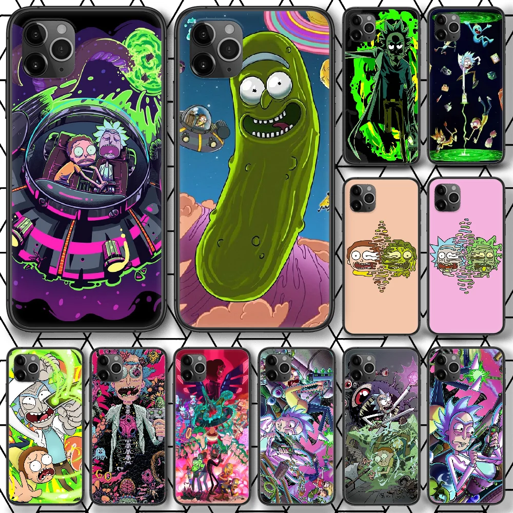 Чехол для телефона с рисунком аниме Рикс из мультфильма Морти iphone 4 4s 5 5S SE 5C 6 6S 7 8