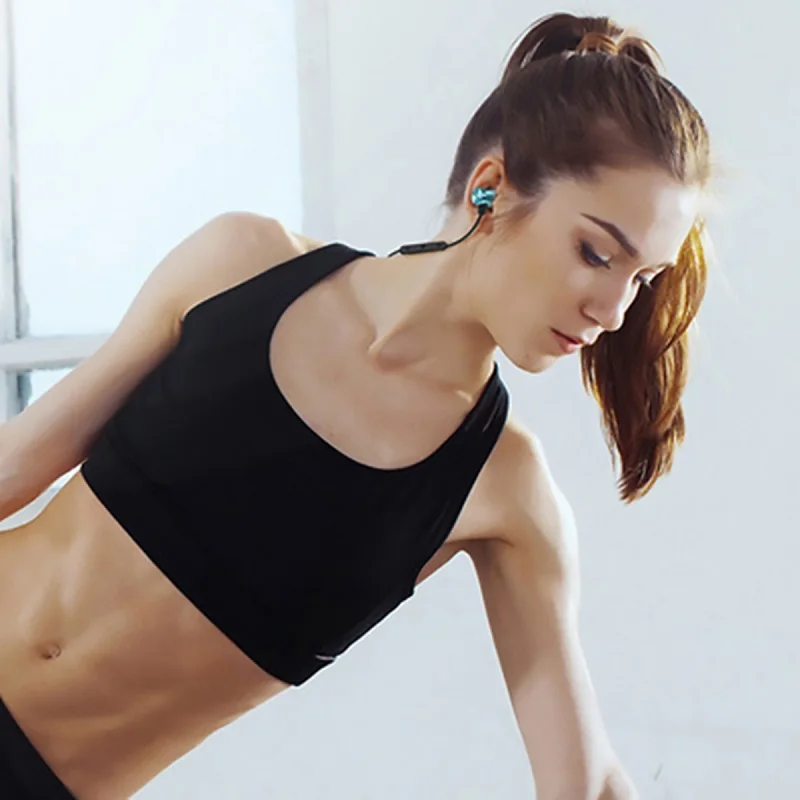 Магнитные беспроводные Bluetooth наушники стереонаушники с шейным ободом для