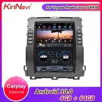 kirinavi 10 4 android 11 car radio automotivo for toyota prado lexus gx470 auto gps navigation car multimedia player stereo 4g