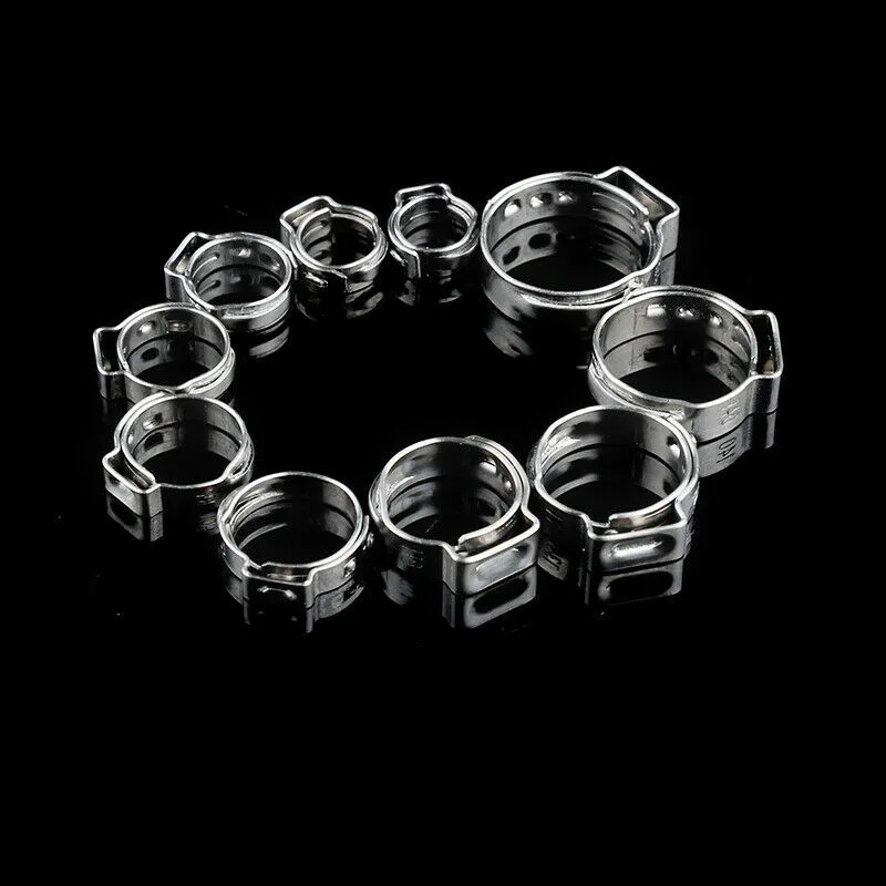 

Accessories Single Ear Hose Clamps Assorted Cinch Rings Parts 100pcs /kit