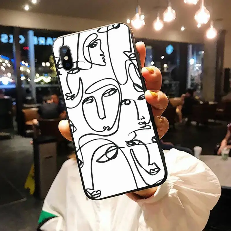 

Funny Face Abstract Cartoon Phone Case for iPhone 11 12 pro XS MAX 8 7 6 6S Plus X 5S SE 2020 XR