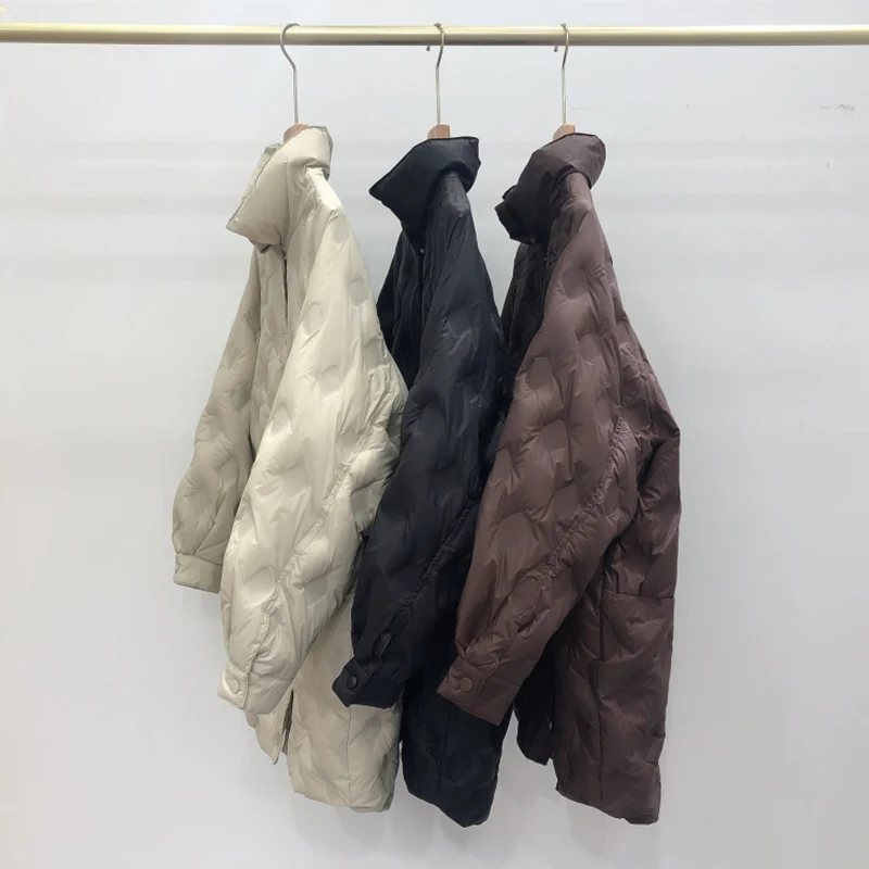 Janveny ультра легкая пуховая куртка для женщин длинные парки 2021 Женская свободная