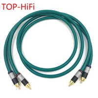 top hifi pair type 3 gold plated rca audio cable double rca audio signal cable rca high end corld for cardas cross
