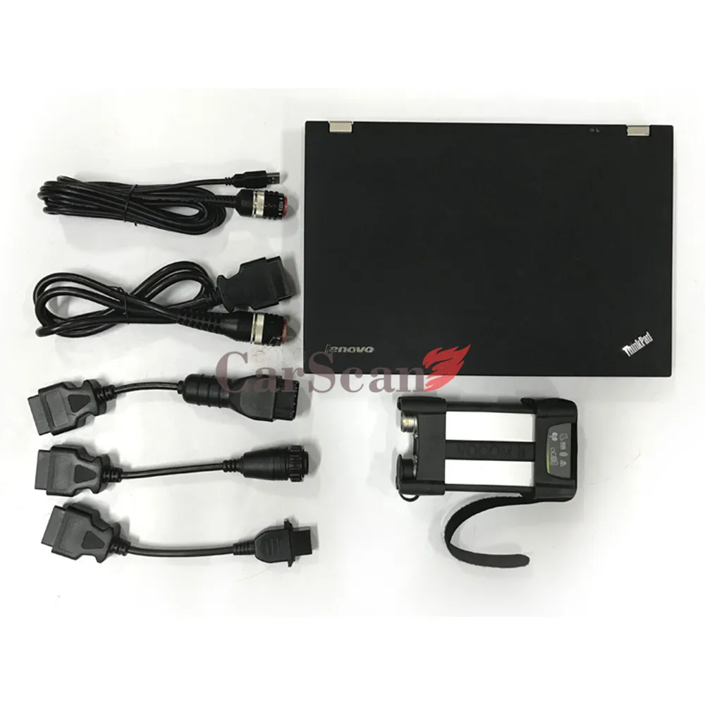 Экскаватор тяжелый грузовик диагностический инструмент VOCOM II 88894000 с ноутбуком T420