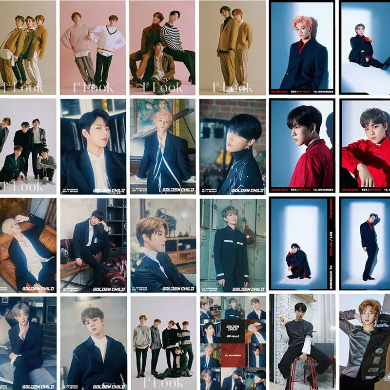 Kpop золотой ребенок ЛОМО карта с фотографией Фотокарта дебюта коллективных карты 16 шт./компл