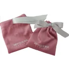 Мешочки для украшений, розовые, бархатные подарочные сумочки, толстые и мягкие, 8x10 см (3x4 дюйма), 10x12 см (4x4,7 дюйма), мешочки для макияжа с ресницами