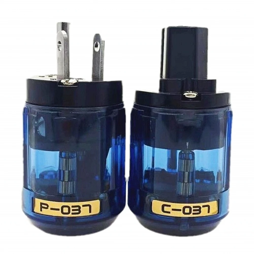 

Oyaide C-037 P-037 US Power Plug Rhodium Plated IEC Audio Connector Female-Male MATIHUR audio hifi