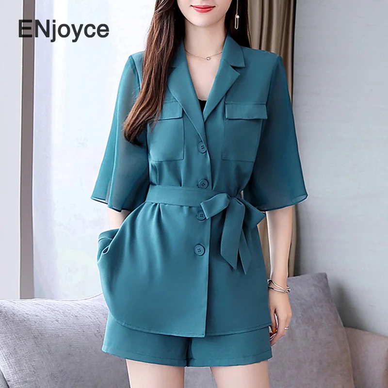 Женский комплект одежды из 2 предметов элегантный шифоновый топ с коротким