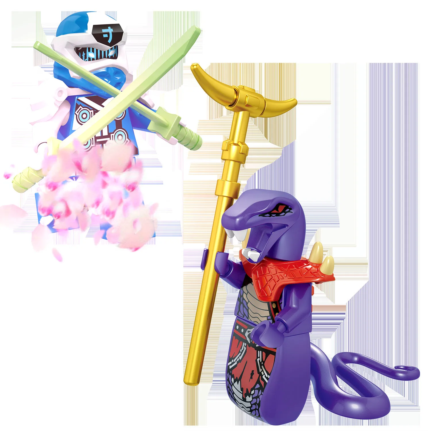 Конструктор Ninja 16 шт./компл. мини фигурки Кай Джей Коул Зейн Ллойд сенсей Ву против