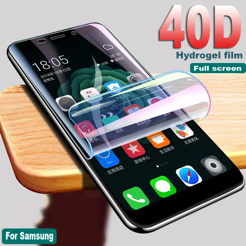 40D Гидрогелевая пленка для samsung Galaxy S8 S9 S10 Plus Защитная экрана Lite Note 8 9 S7 Edge мягкая не